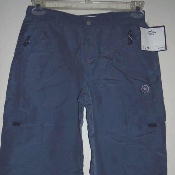 Vintage Rare Nylon Zipper Pockets Drawstring Zipper legs Cargo Pants - Picture 14 of 14